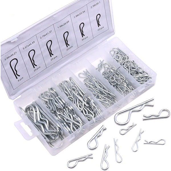 150pcs Hitch Pin R Clip Kit