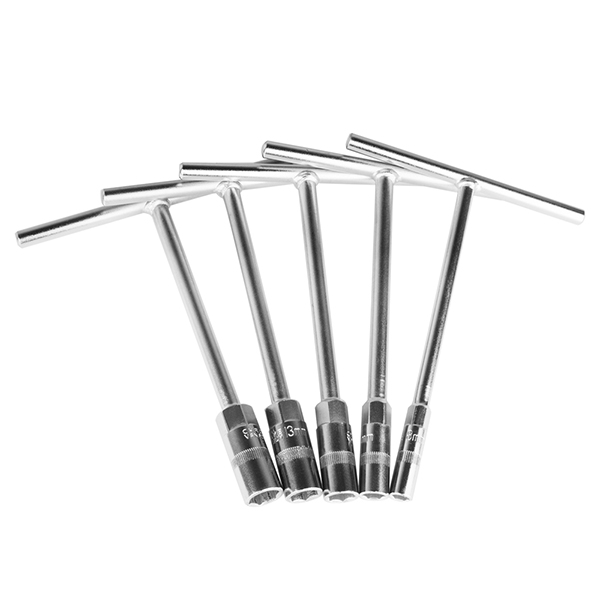 5pcs Compact T-Handle Wrench Set