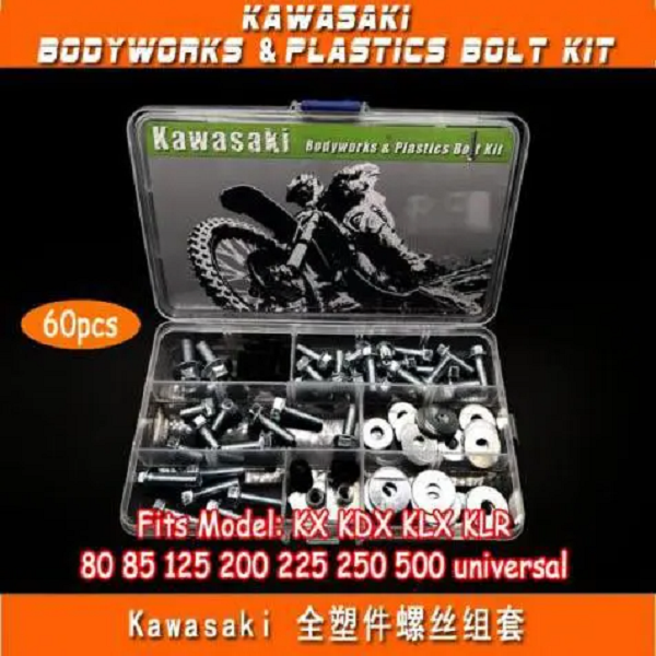 60PCS KAWASAKI Universal Bodywork Bolt Kit 5060
