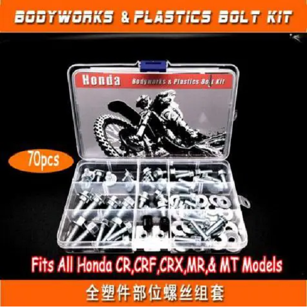 70pcs HONDA  Universal Body & Plastics Bolt Kit 5077