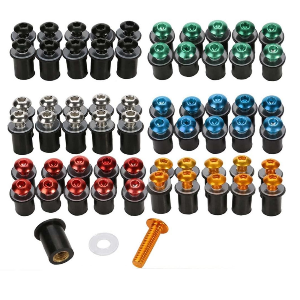 10 PCS Windscreen Bolts M5 Screws Set NC-6160A