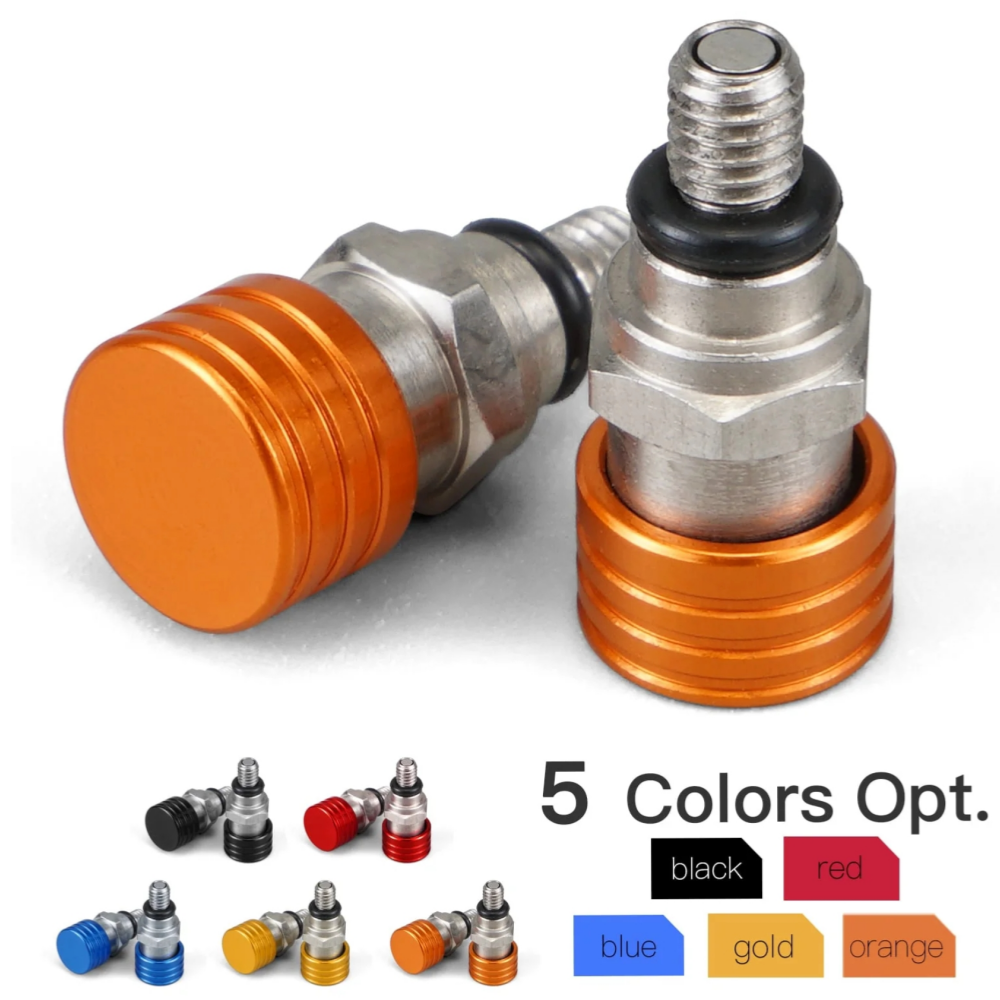 Motorcycle Screw Fork Air Bleeder Relief Valve M5*8mm  NC-6119