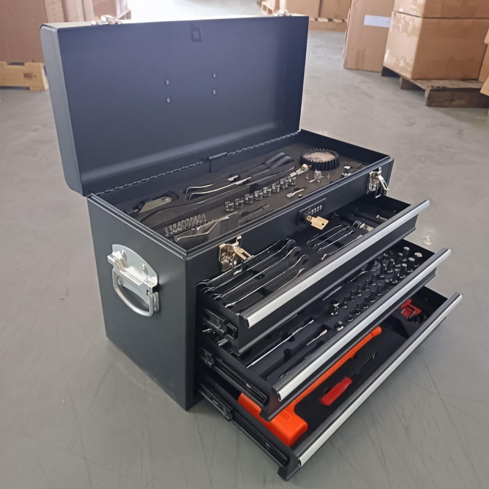 Motorcycle 3 Drawers Hand Carry Tool Box with tools NC-6328