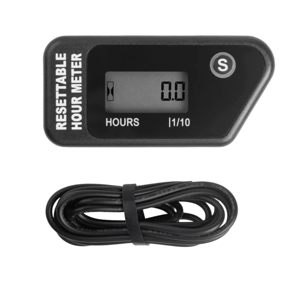 Motorcycle Digital Tach Hour Meter LCD Display TimerNC-6104A
