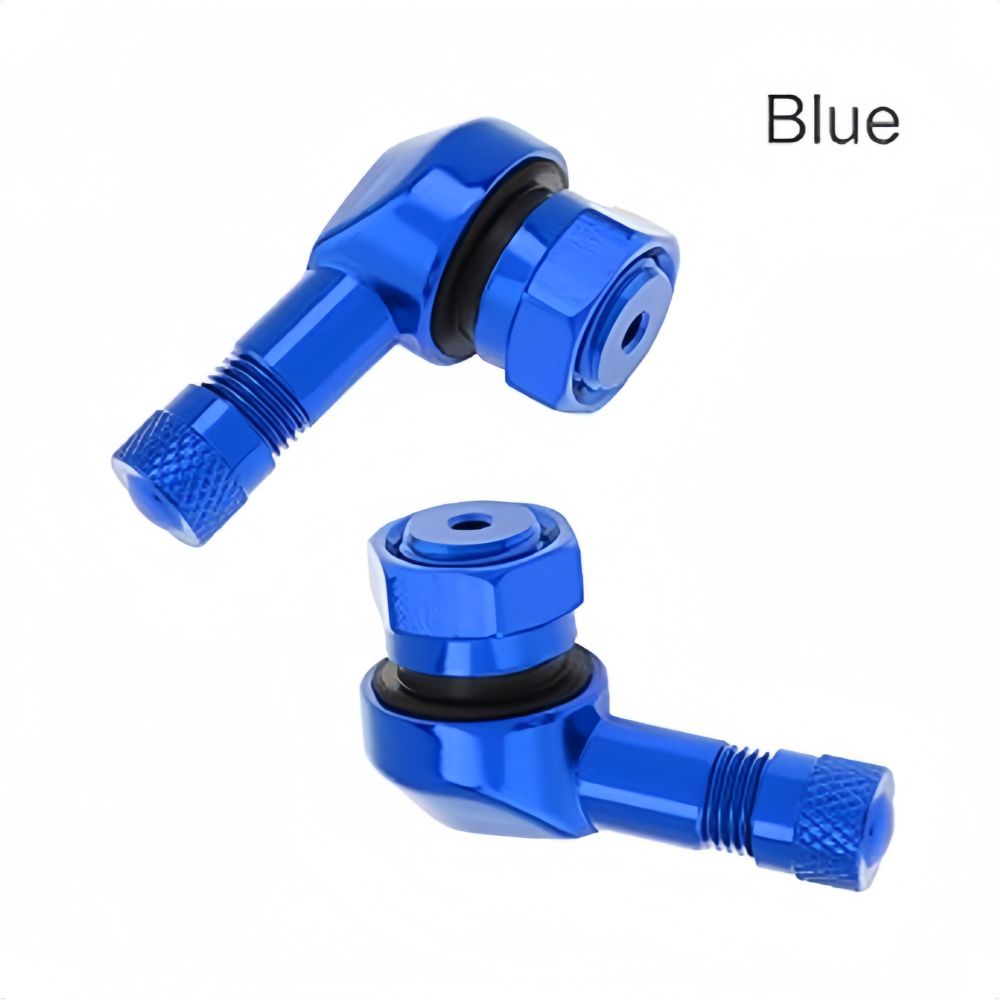 2pcs 90 Degree CNC Motorcycle Tire Valve Stems for Most Bike 10 mm to11.3 mm NC-6117Grey