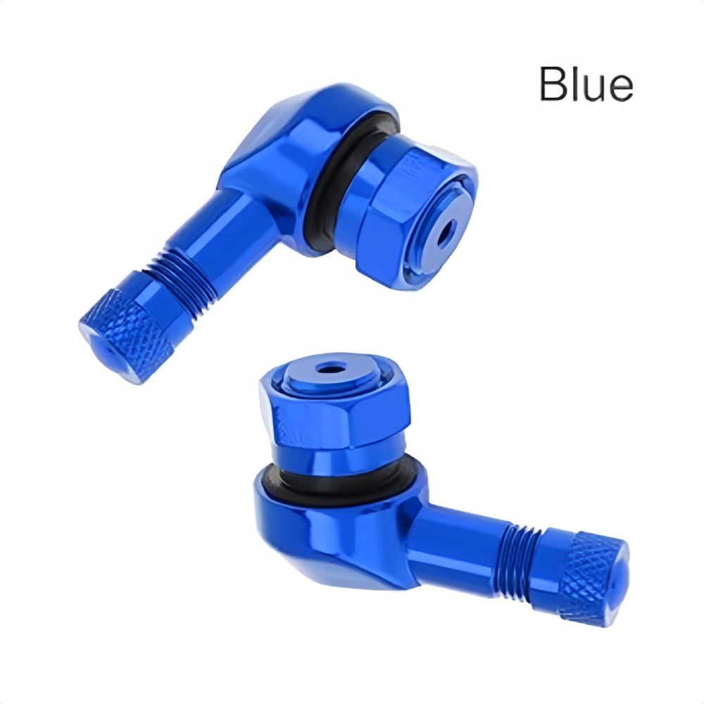 2pcs 90 Degree CNC Motorcycle Tire Valve Stems for Most Bike 10 mm to11.3 mm NC-6117Grey